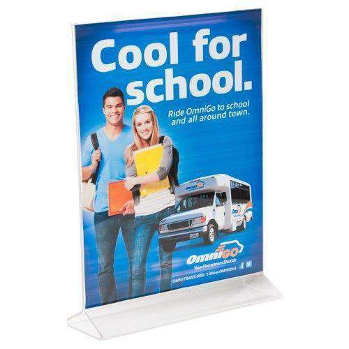 LHB-810E: 8w x 10h Clear Styrene Table Tent