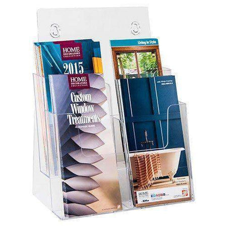 LHF-S82: Acrylic 2-Tier Brochure Holder for 8.5 w Literature: