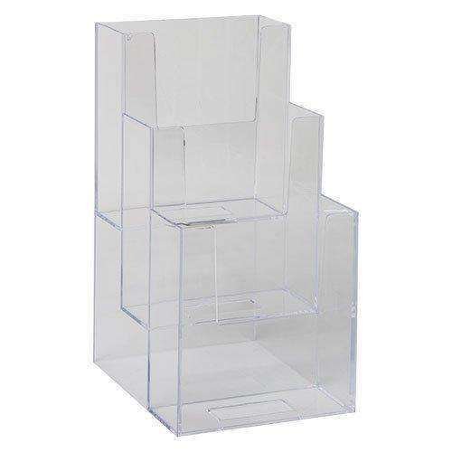 LHF-S103: Acrylic 3-Tier Brochure Holder for 4 inch Literature.