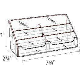 CHF-S23: Clear Acrylic 6-Pocket Business Card Holder