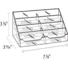 CHF-S24: Clear Acrylic 8-Pocket Business Card Holder