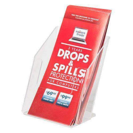 SPF-0409-2: Clear Acrylic Brochure Holder for 4w Literature