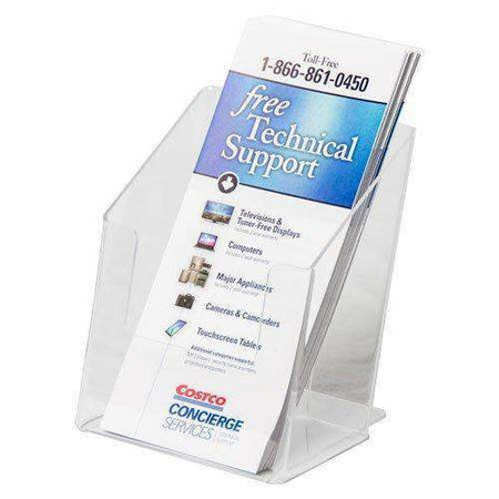 SPF-0409-3: Clear Acrylic Brochure Holder for 4w Literature