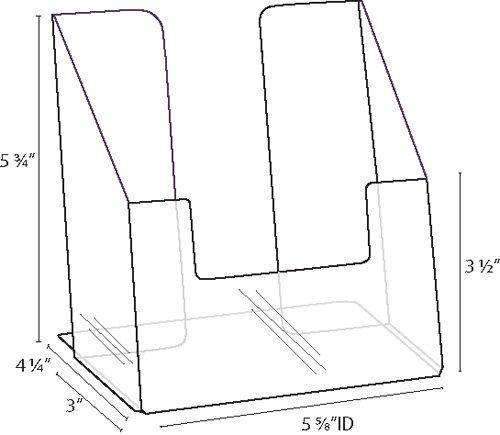 Clear Acrylic Brochure Holder for 5.5w Literature