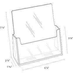 LHF-S110: Clear Acrylic Brochure Holder for 5.75w Literature: