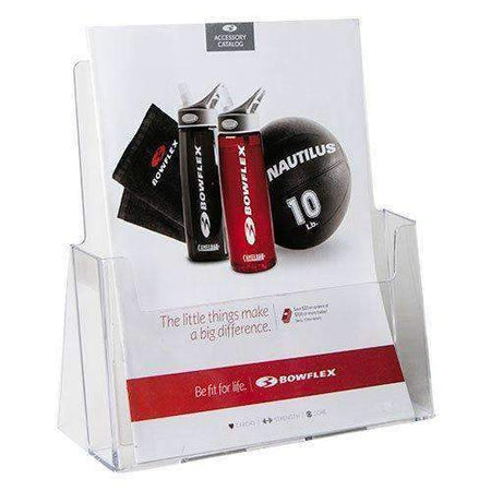 LHF-S120: Clear Acrylic Brochure Holder for 8.5"w Literature: