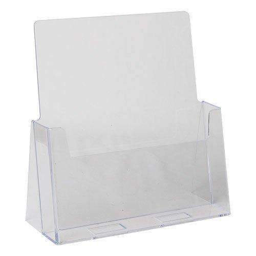LHF-S120: Clear Acrylic Brochure Holder for 8.5"w Literature: