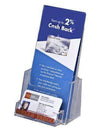 LHF-P100: Clear Acrylic Brochure Holder w/BC Pocket
