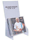 Clear Acrylic CD Holder with Header
