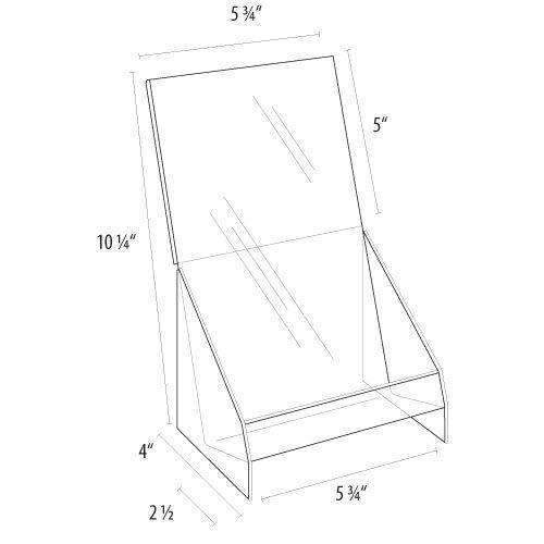 Clear Acrylic CD Holder with Header