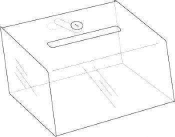 Clear Acrylic Locking Coin Box