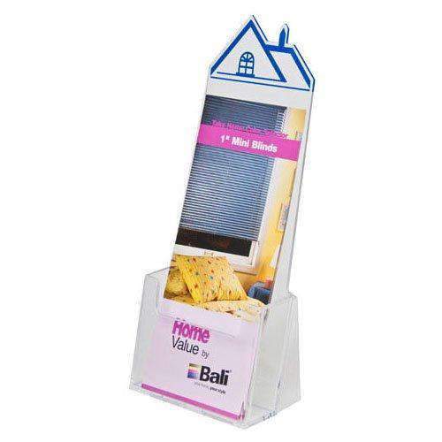 Clear Acrylic Roof Top Brochure Holder for 4-1/8w literature