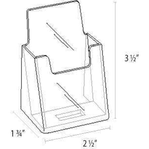 CHF-S75: Clear Acrylic Vertical Business Card Holder
