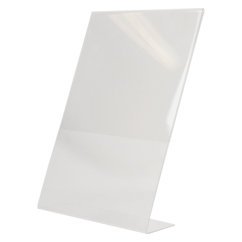 LHA-1117E: 11w x 17h Clear Slant Back Table Tent