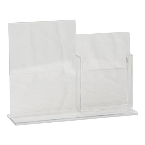 LHDP-0507: 5w x 7h Combo Ad Frame w/ TriFold Pocket