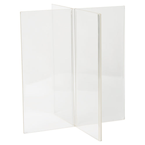 LHG-49E: 4w x 9h Four-Panel, Eight-Sided Table Tent/Sign Holder
