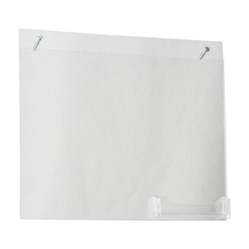 LHPC-1185E: 11w x 8.5h  Wall Mount Ad Frame/Sign Holder w/BC Pocket