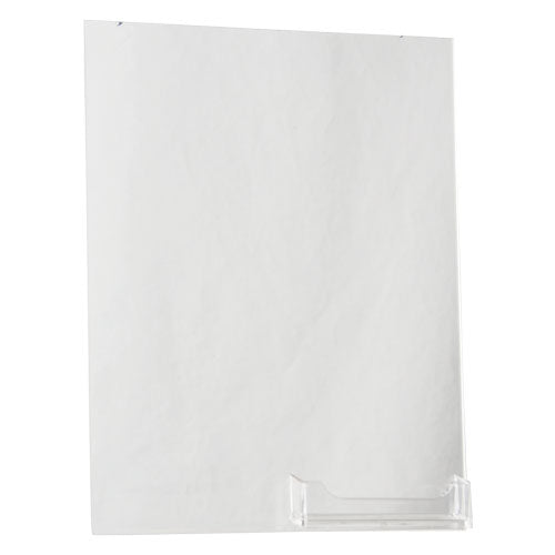 LHPNC-8511E: 8.5w x 11h  Wall Mount Ad Frame/Sign Holder w/BC Pocket