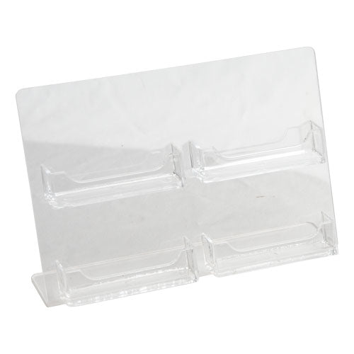 Slant Back Easel With A Four Business Card pockets