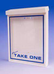 Medium Duty Outdoor Brochure Holder w/Please Take One