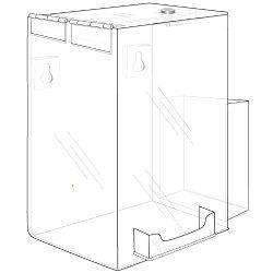 SBAD-695:   Acrylic Locking Ballot/Suggestion Box