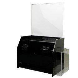 SBBD-976-H: Acrylic Deluxe Ballot/Suggestion Box w/header