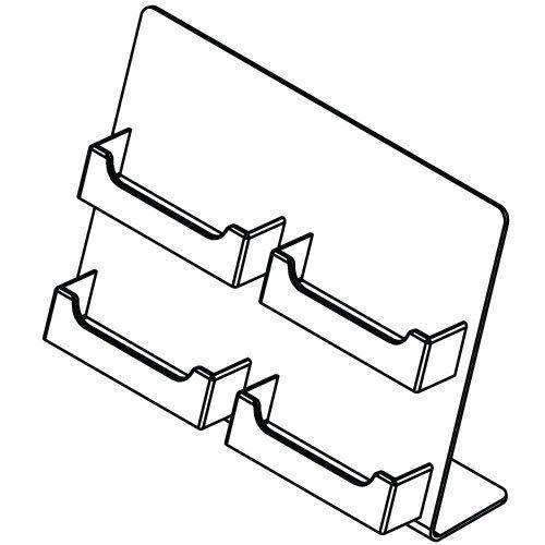 Slant Back Easel With A Four Business Card pockets