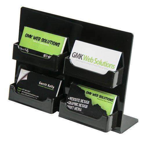 Slant Back Easel With A Four Business Card pockets