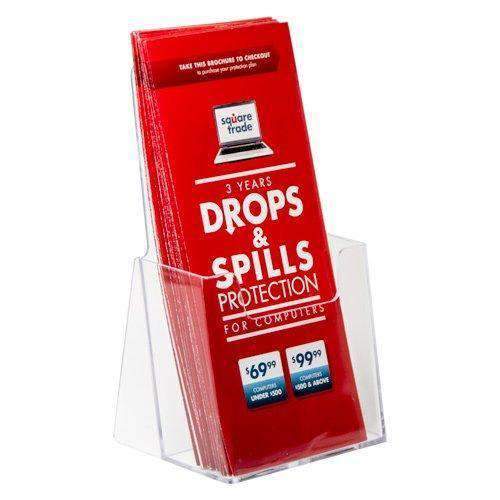 LHF-K200: Slant back/wall mount tri-fold brochure holder with hanger