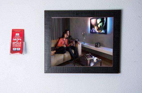 LHF-K200: Slant back/wall mount tri-fold brochure holder with hanger