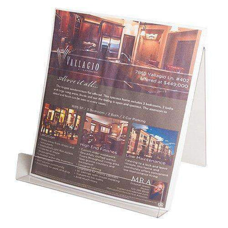 LHS-68: Slant back open style easel measuring 6 W x 8 H