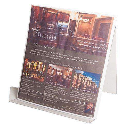 LHS-68: Slant back open style easel measuring 6 W x 8 H