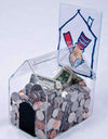 Small Acrylic House Coin/Suggestion Box
