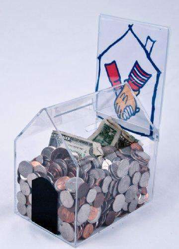Small Acrylic House Coin/Suggestion Box