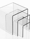 Squared Clear Acrylic Risers