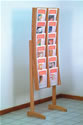 WBHAC12-FS:   Wood 12-Pocket Literature Floor Rack