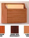 WBHCHD15-1:  Wood Wall Mount Single Pocket-Extra Deep Chart Holder