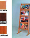 WBHLD49-16-FS:  Wood Floor Stand Open Shelf Literature Display