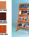 WBHLD49-24-FS:  Wood Floor Stand Open Shelf Literature Display