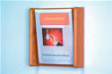 Wood 1-Pocket Wall Mount Literature Display