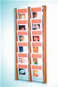 Wood 12-Pocket Literature Wall Rack