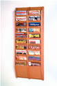 Wood 20-Pocket  Wall Mount Magazine Rack