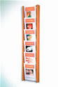 Wood 6-Pocket Literature Wall Rack