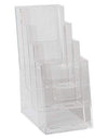 LHF-S104: Acrylic 4-Tier Brochure Holder for 4"w Literature: