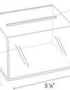 SBBN-534: 5"w x 3"h x 4"d Acrylic Ballot/Suggestion Box