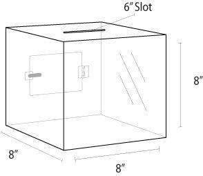 Acrylic Locking Ballot/Suggestion Box