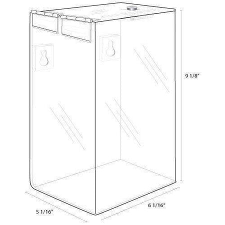 Acrylic Locking Ballot/Suggestion Box