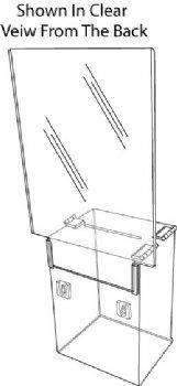 Acrylic Locking Ballot/Suggestion Box w/Header
