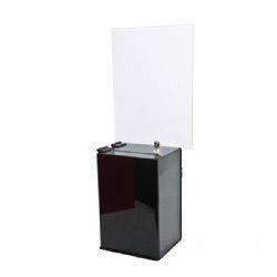 Acrylic Locking Ballot/Suggestion Box w/Header