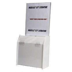 Acrylic Locking Ballot/Suggestion Box w/Header